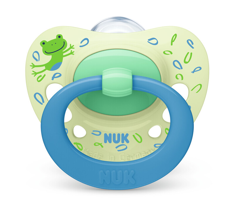 NUK - SIGNATURE Πιπίλα Σιλικόνης 18-36m πράσινη (σχέδιο βατραχάκι) - 1τεμ. 10.739.703